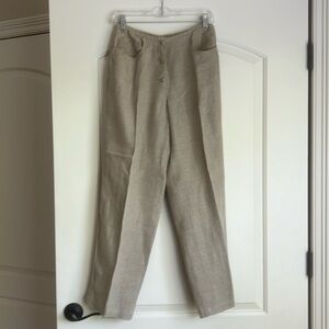 Vintage Ann Taylor Loft linen pants, size 4 petite.